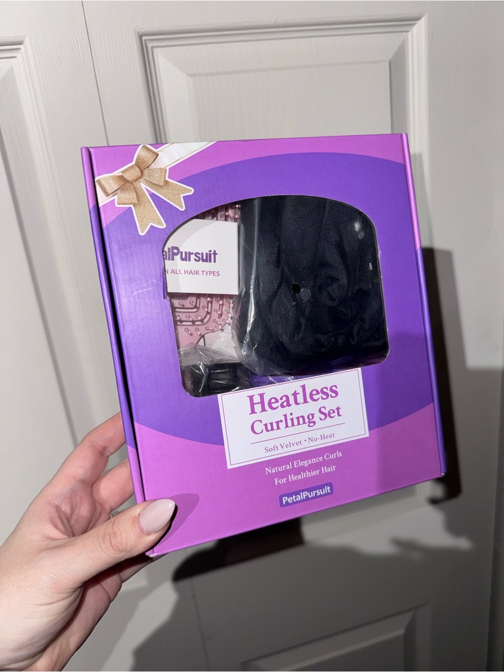 Heatless Curling Set - Black and Pink